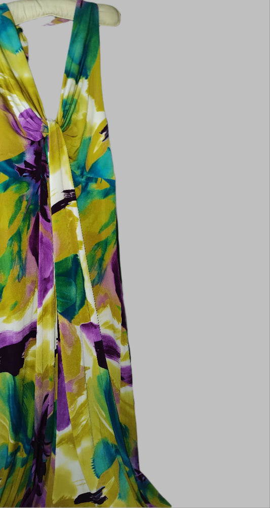 Tiana Green Tropical Summer Beach Dress - size XL