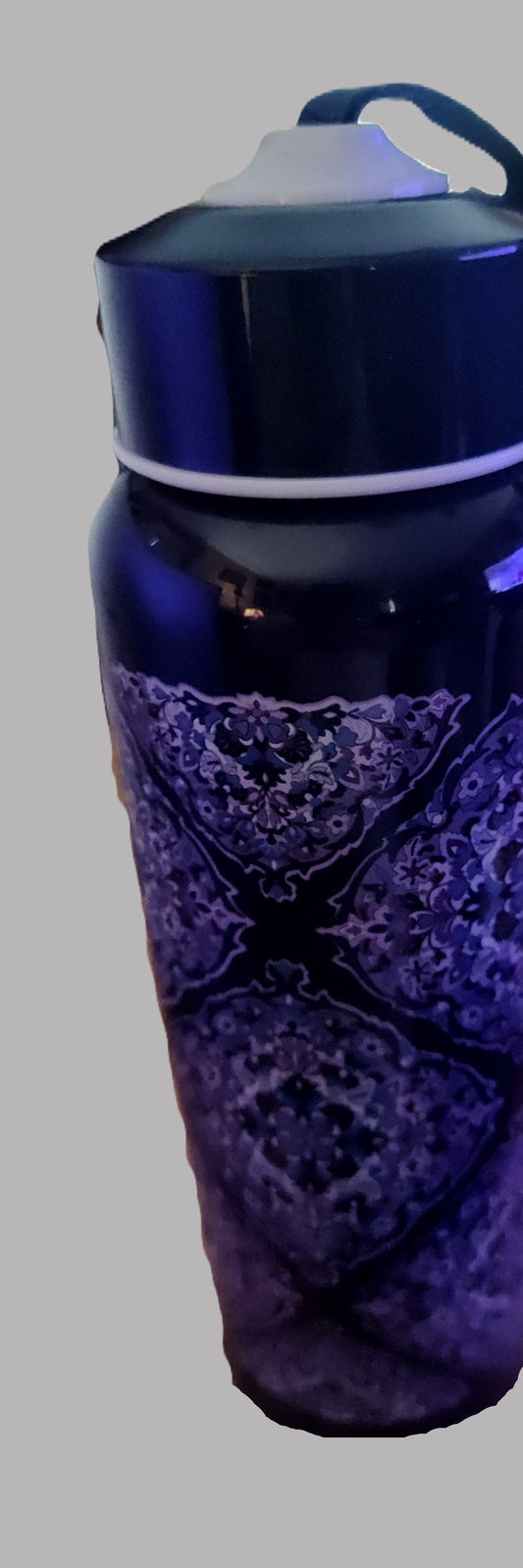 Blue Metal Tumbler 16 oz with Screw Off Lid
