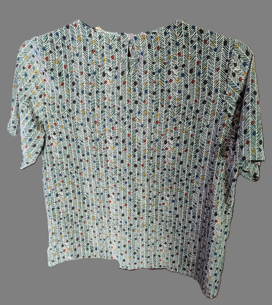 Kathie Lee Speckled Green Top