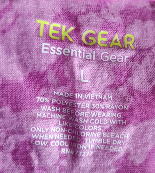 Women's Tek Gear Hot Pink Short Sleeve T-shirt - Size L