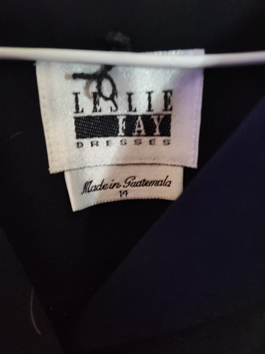 Leslie Fay Black Button Jacket - size 14