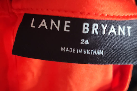 Lane Bryant Red Draping Blouse - size 24