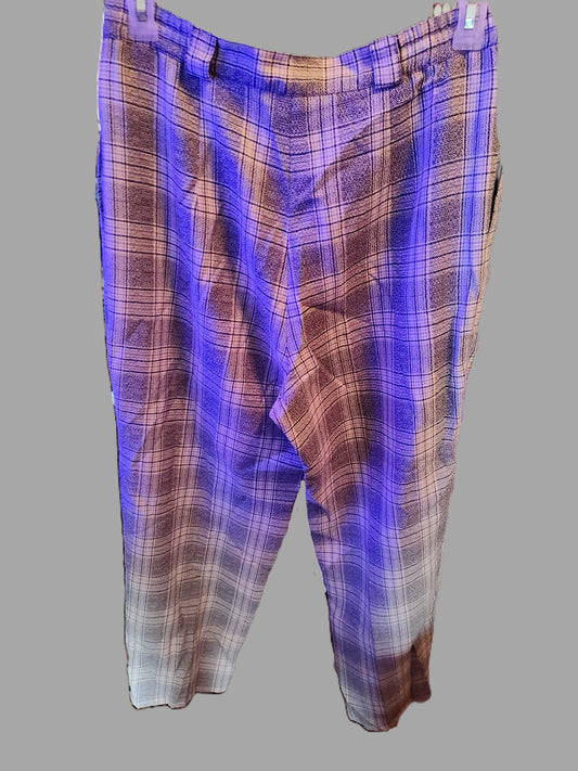 Women's Sag Harbor Grey Striped Dress Pants - size 12