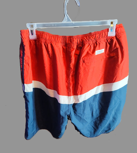 Fair Harbor Red & Blue Swim Trunks - size 3XL