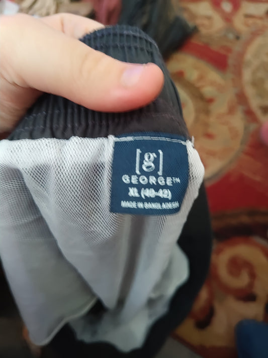 Men's Black Swim Trunks by George - size XL