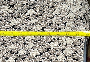 Croft & Barrow Tan & Black 3/4 Sleeve Blouse - size L