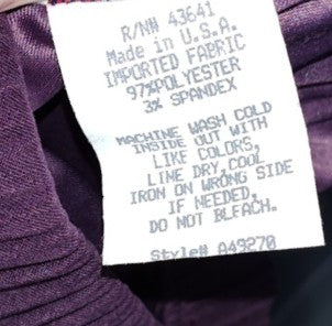 Denim & Co Stretch Purple Pants - size 3X