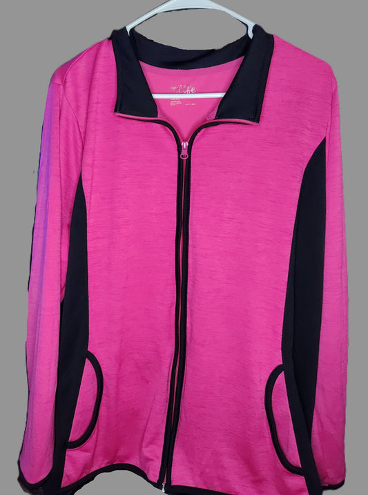 Made for Life Magenta Activewear Jacket - size 2X