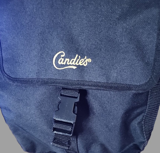 Candies Black Crossbody Bag with 3 Compartments