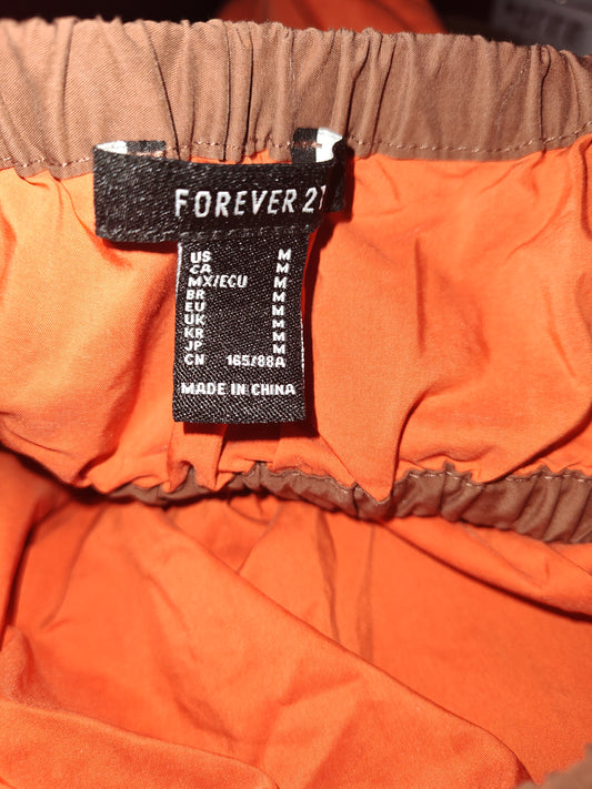 Forever 21 Orange and Brown Peek-A-Boo Maxi Dress - Size M