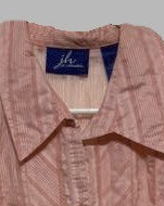 JH Collectible Linen Button-up 3/4 Sleeve Pink Blouse