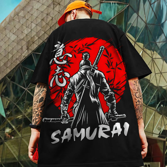 🗡️ 3D Samurai Knife Print Oversized T-Shirt