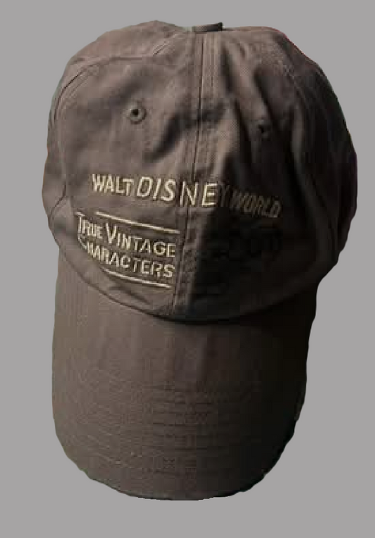 Walt Disney World The Vintage Characters Olive Adjustable Cap