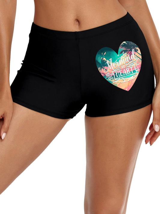 Mermaid at Heart Boyshorts for Women (Front Printing)