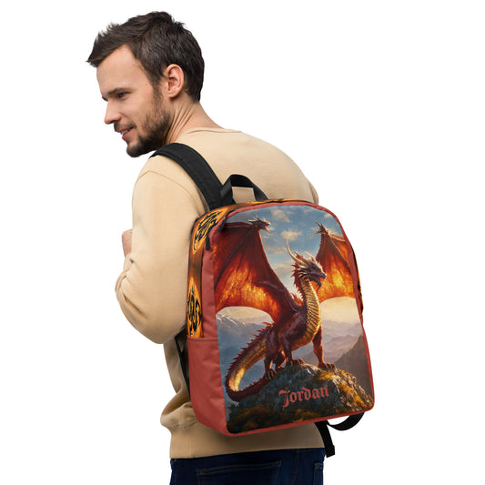 Game of Dragons Printed Backpack with Custom Name