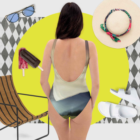 Wild Black Horse One-Piece Swimsuit