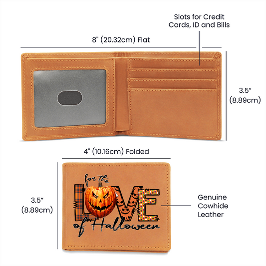 For the Love of Halloween Graphic Leather Wallet