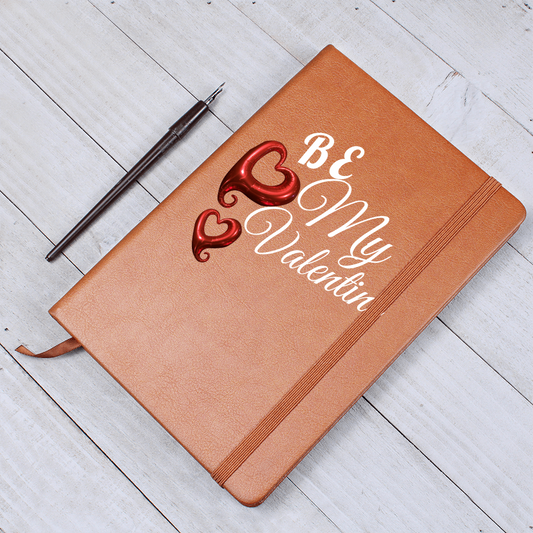 Be My Valentine Graphic Leather Journal