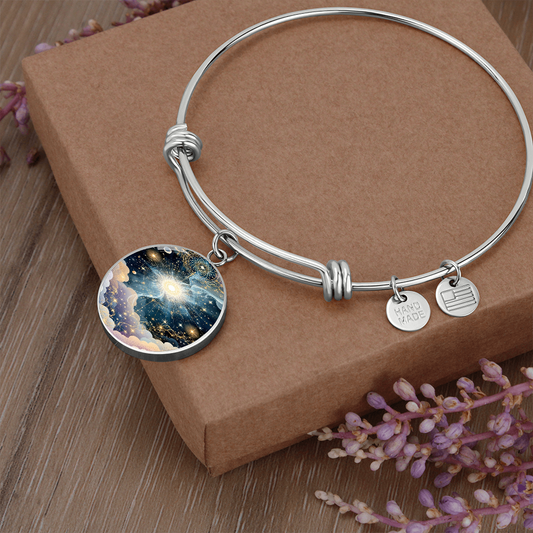 Pulsera gráfica redonda de lujo del Universo Cósmico