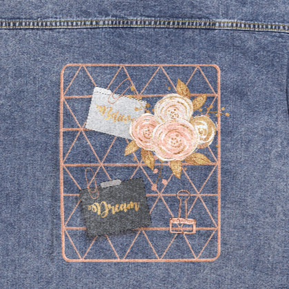 Believe Dream Reminder Oversized Women's DTG Denim Jacket