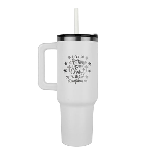 Todo lo puedo en Cristo, vaso Pinnacle de 40 oz