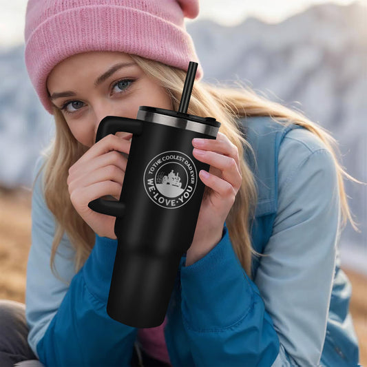 To the Coolest Dad Farmer Pinnacle 40 oz Tumbler