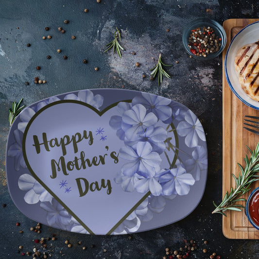 Lavender Happy Mother's Day 10" x 14" Oval Serving Platter