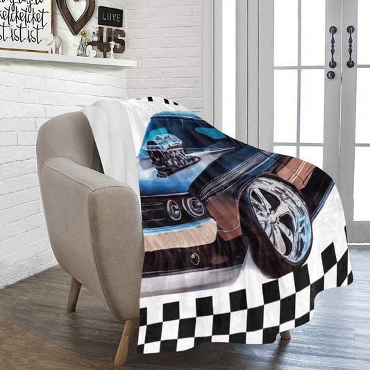 Hot Rod Muscle Car Ultra-Soft Micro Fleece Blanket - 50" x 60" (Made in USA)