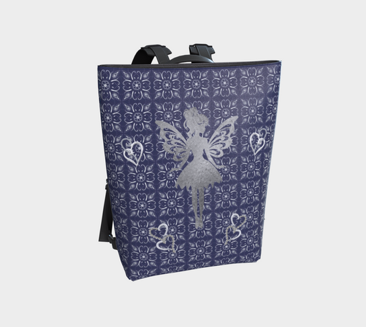 Silver Fairy Vegan Leather Backack