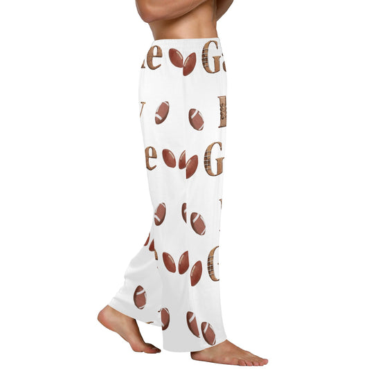 Pantalones de pijama para hombre con temática de fútbol (fabricados en EE. UU.)