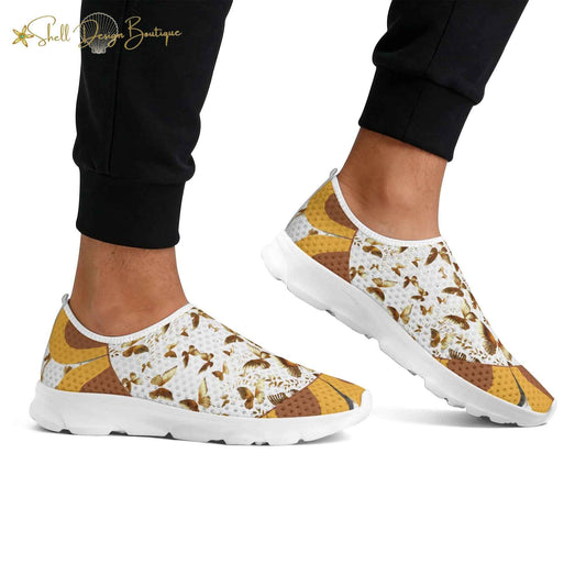 Golden Butterflies Lightweight Adult Yoga Shoes Home Shoes | Shipped in US