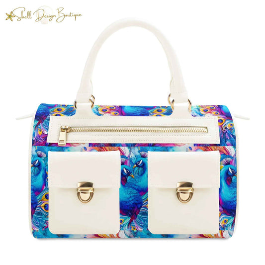 Artisan-Inspired Multi-Pocket Leather Crossbody Bag for Women