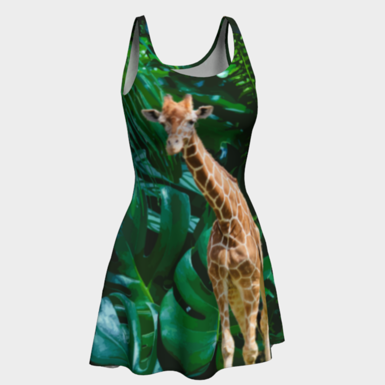 Green Giraffe Mini Dress Outfit Bundle Shell Design Boutique Green Giraffe Mini Dress Outfit Bundle Shell Design Boutique