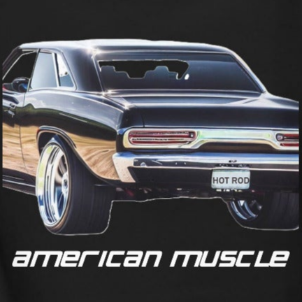 Sudadera con capucha clásica de Muscle Car americano para hombre con estampado en la espalda (fabricada en EE. UU.)