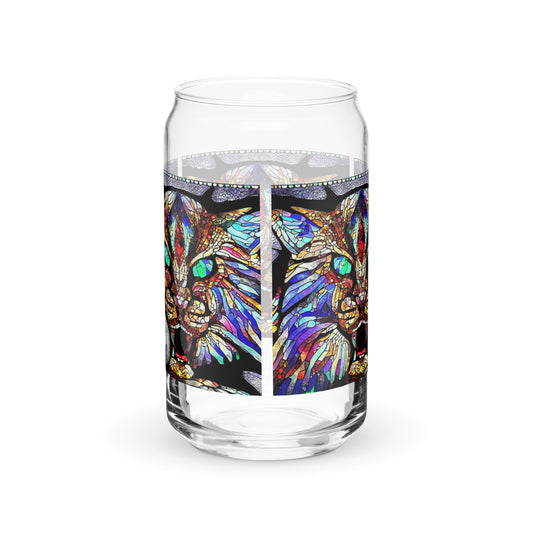 Vitral Wildcat Vidrio en forma de lata 16 oz