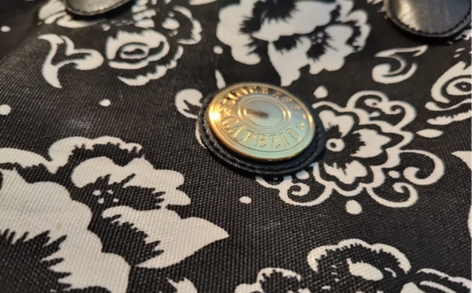 Capezio Black and White Floral Large Handbag