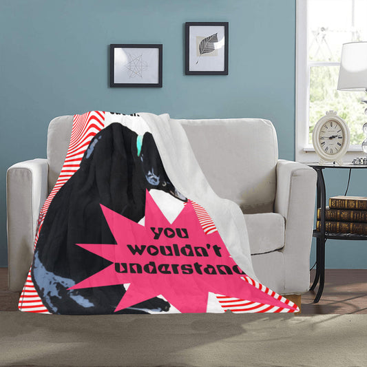 It's a Black Cat Thing Ultra-Soft Micro Fleece Blanket 40" x 50" (Made in USA)