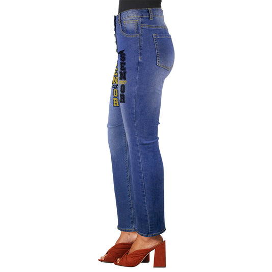 Senior 2027 Women's Jeans (Front Printing) (Model L75)