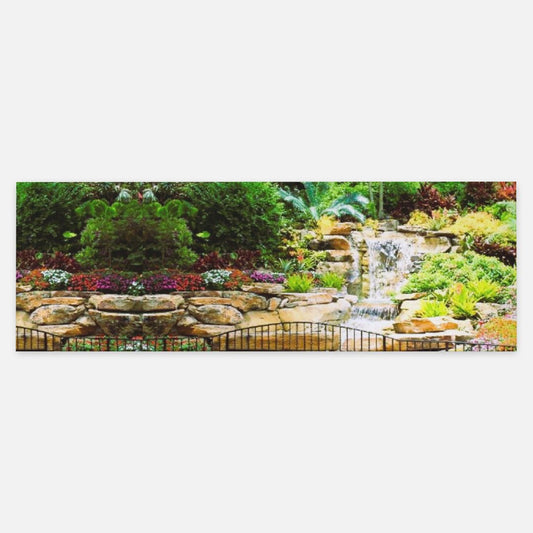 Tropical Waterfall with Flowers Pashmina Scarf