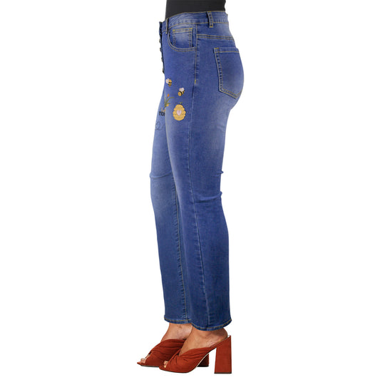 Women's Hello Honey Graffiti Design Jeans (Front Printing) | Ships from USA