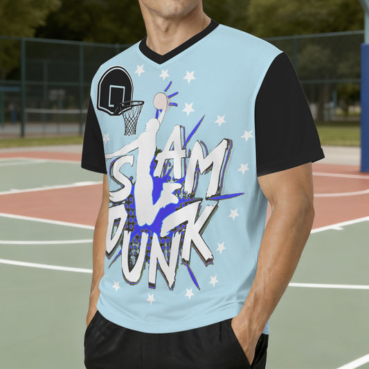 Slam Dunk Men's V-Neck Jersey (Model T97)