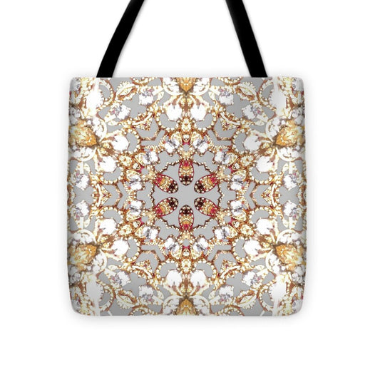Intricate Gold Mandala Design - Tote Bag