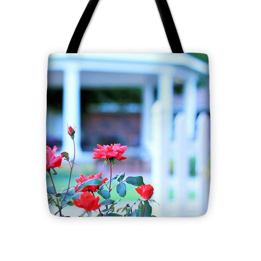 Red Flowers in Bloom - Tote Bag