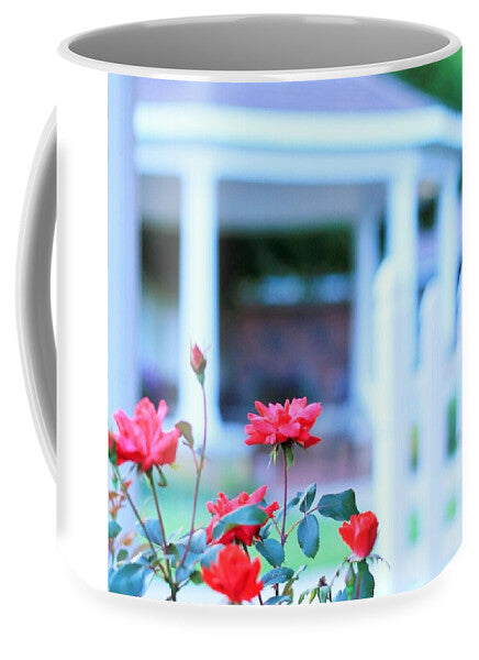 Red Flowers in Bloom Ceramic Mug