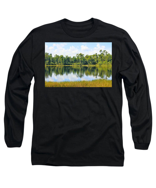 Serene Horse Shoe South Lake in Chuluota Florida - Long Sleeve T-Shirt