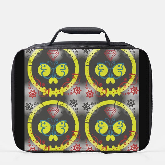 Graffiti Yellow Skulls Backpack Bundle