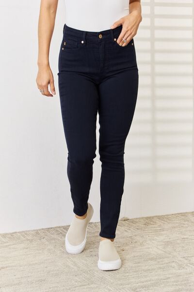 Judy Blue Full Size Garment Dyed Tummy Control Skinny Jeans up to 24W