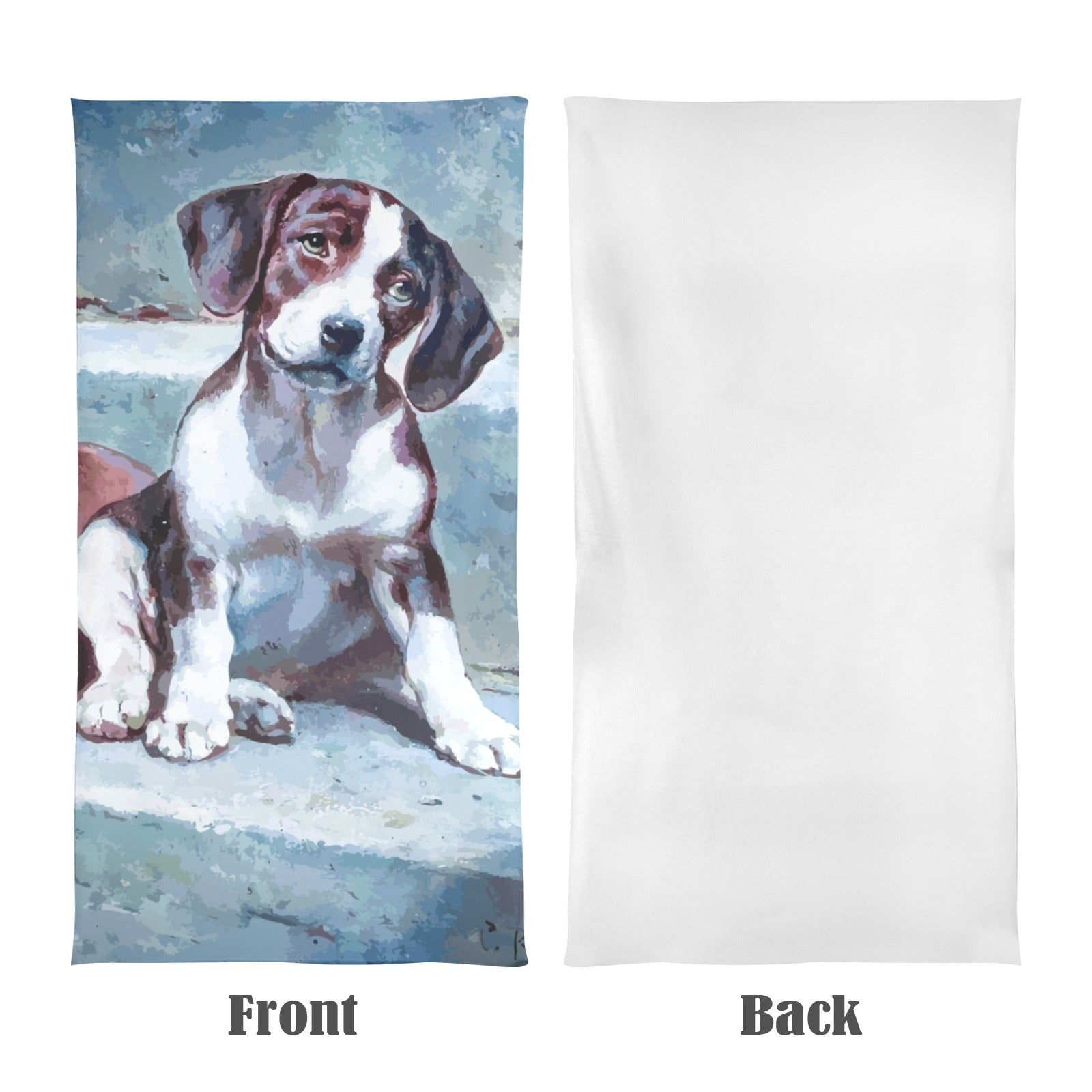 Adorable Puzzled Puppy Beach Towel - 29