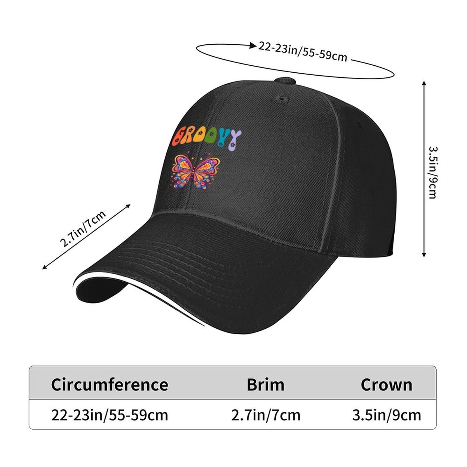 Sandwich Visor Baseball Cap for Men & Women