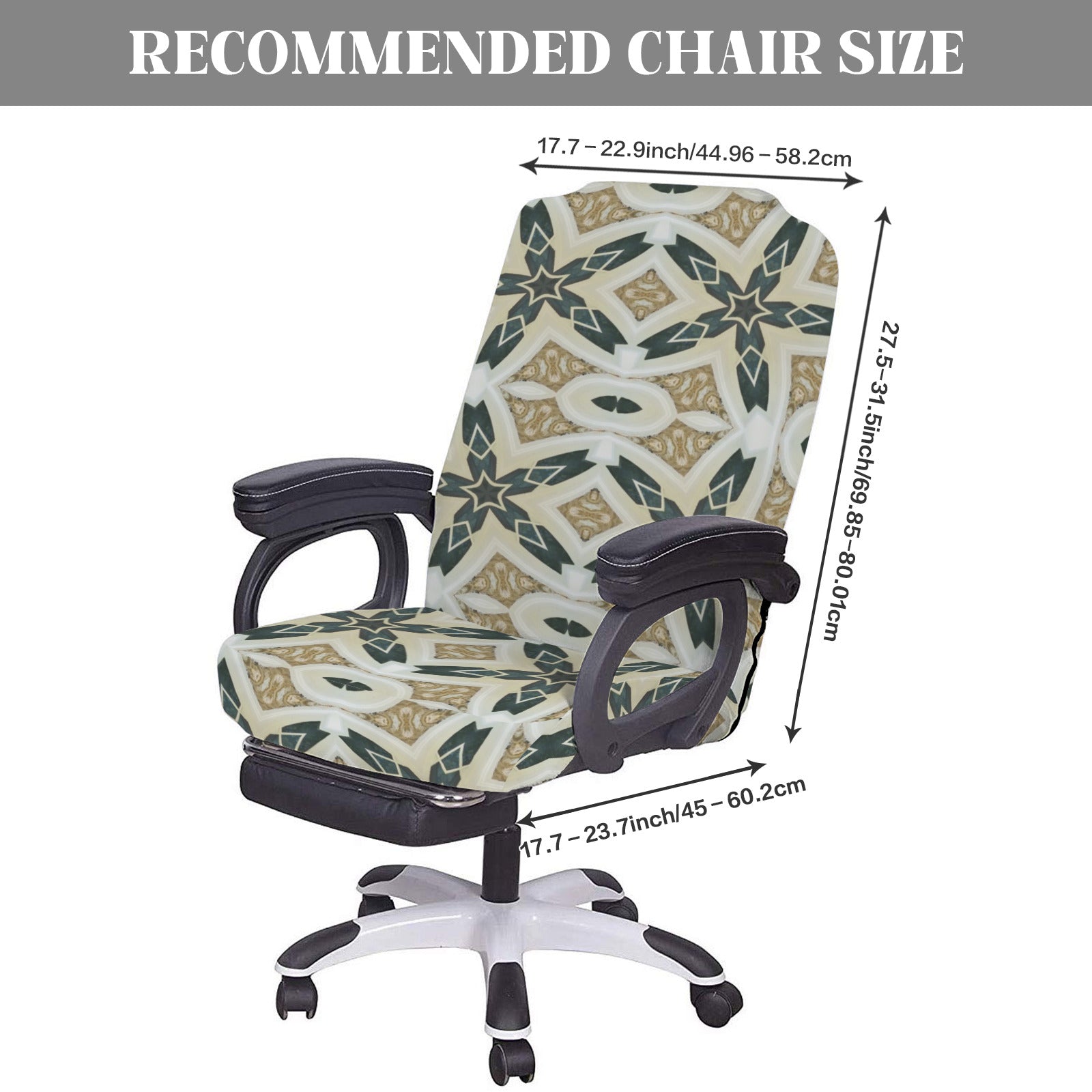 Stars Carved in Stone Office Chair Cover (Made in the USA)